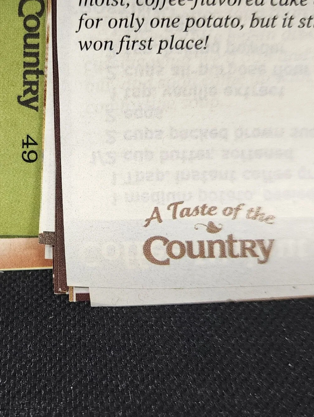 Vintage Taste Of Country Recipes Lot of 100 Grandma Favorites Used